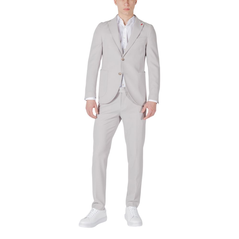 Mulish Gray Polyester Two-Piece Suit