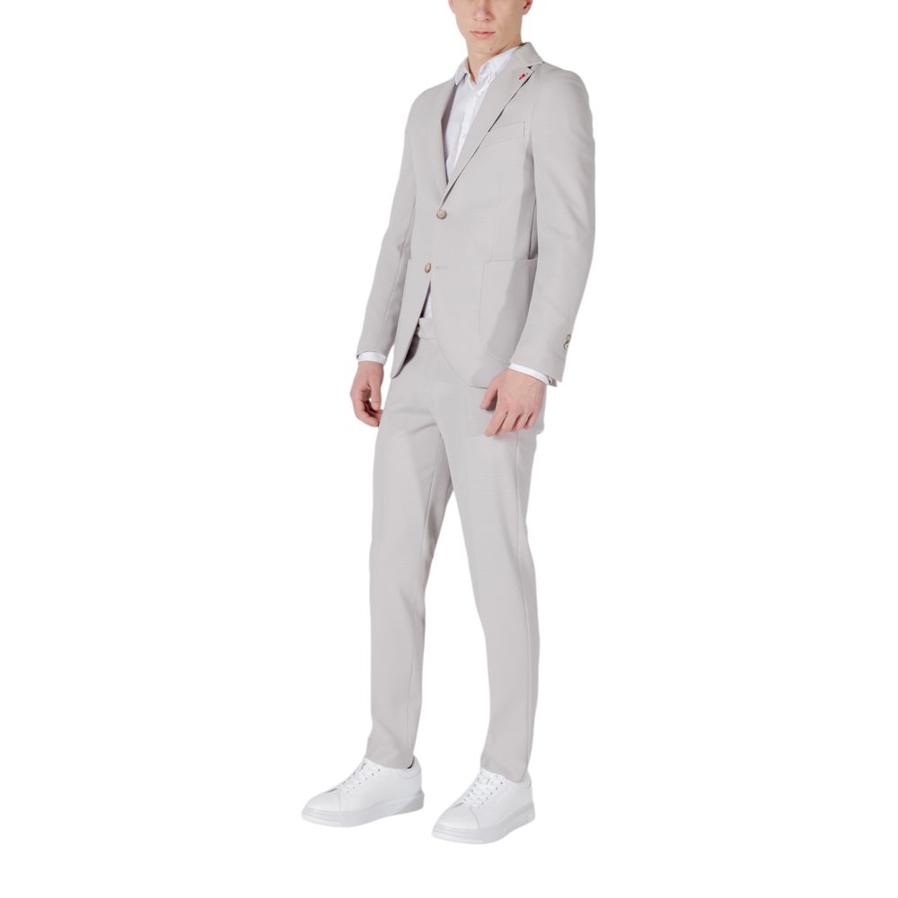 Mulish Gray Polyester Two-Piece Suit