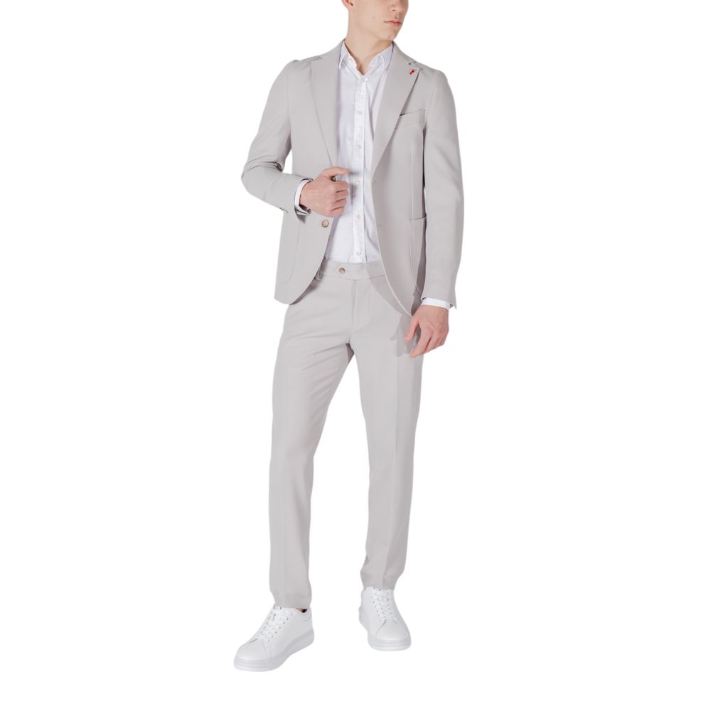 Mulish Gray Polyester Two-Piece Suit
