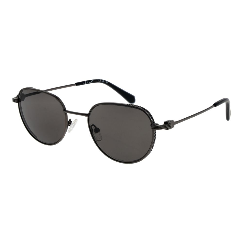 Replay Gray Metal Sunglasses - Luxe Nova