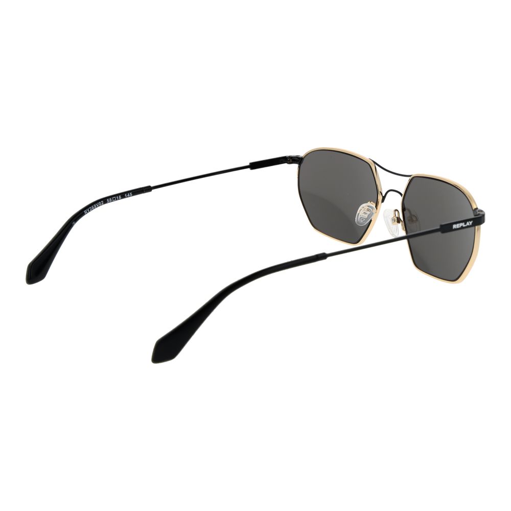 Replay Gold Metal Sunglasses - Luxe Nova