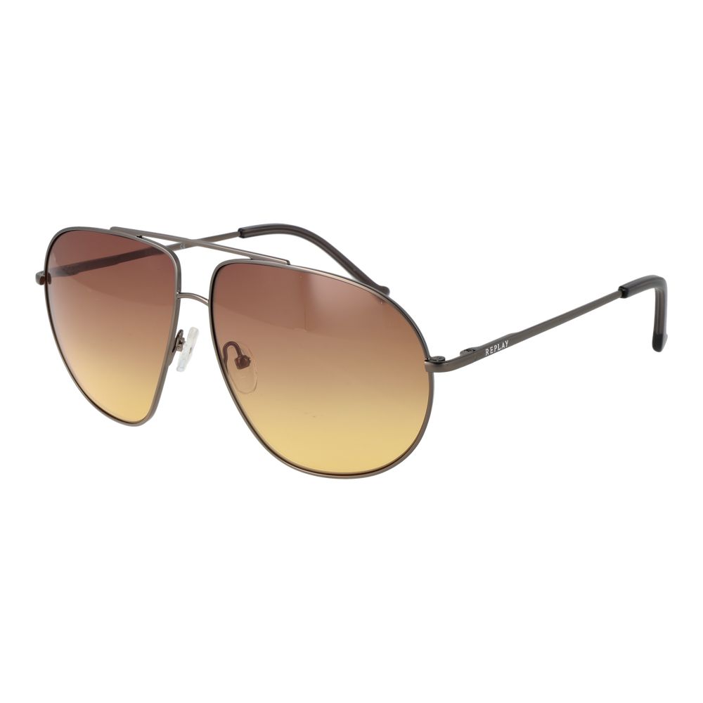 Replay Gray Metal Sunglasses - Luxe Nova