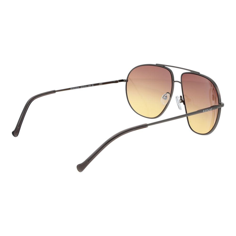 Replay Gray Metal Sunglasses - Luxe Nova