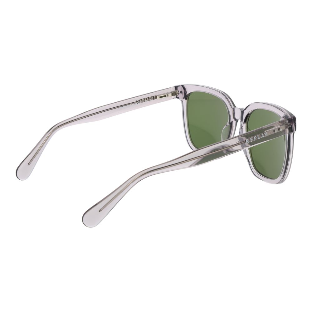Replay Gray Plastic Sunglasses - Luxe Nova