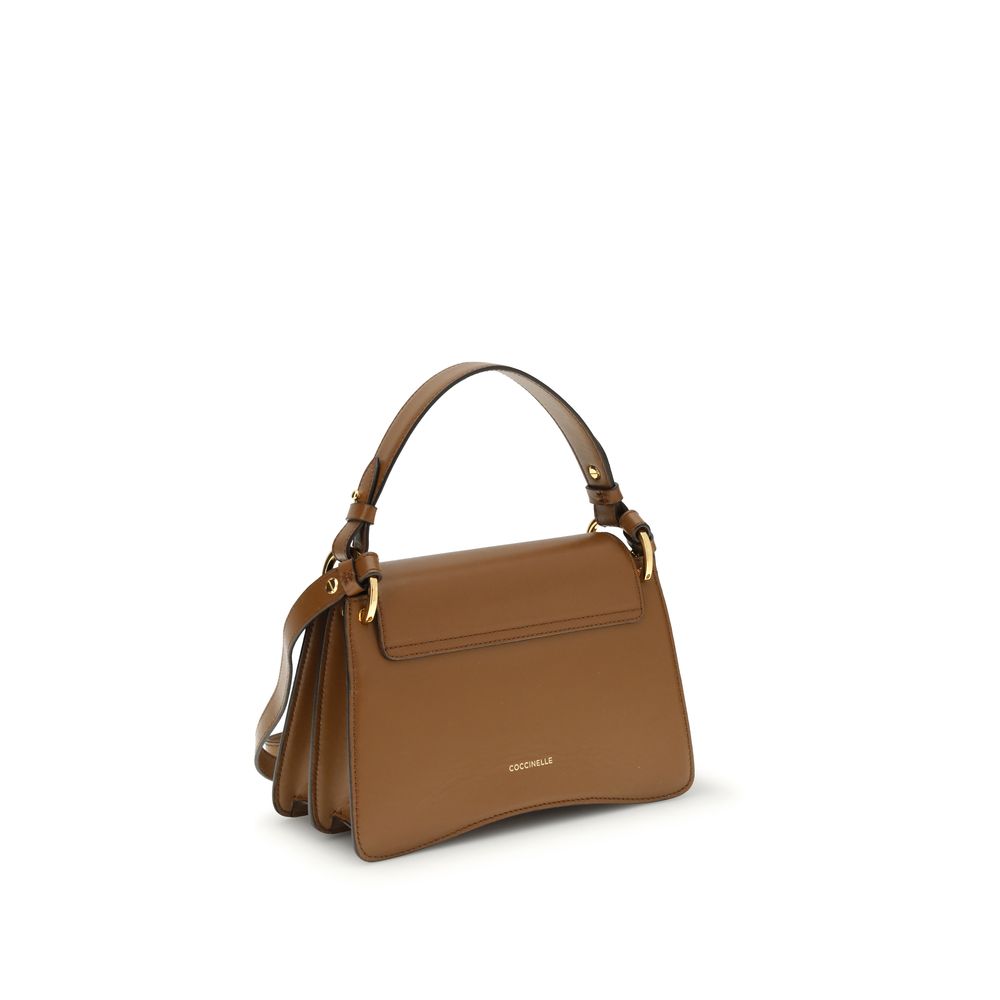 Coccinelle Brown Calf Leather Bos Taurus Handbag - Luxe Nova