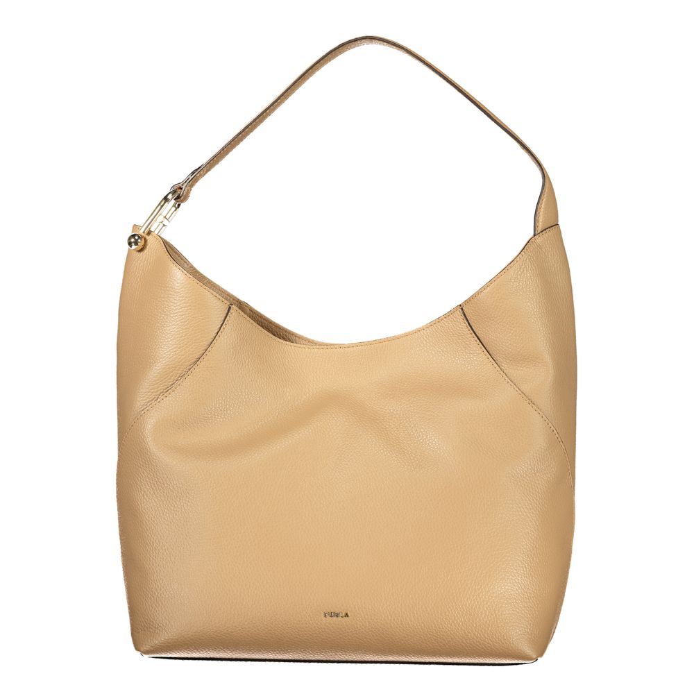Furla Marrone Leather Women Handbag
