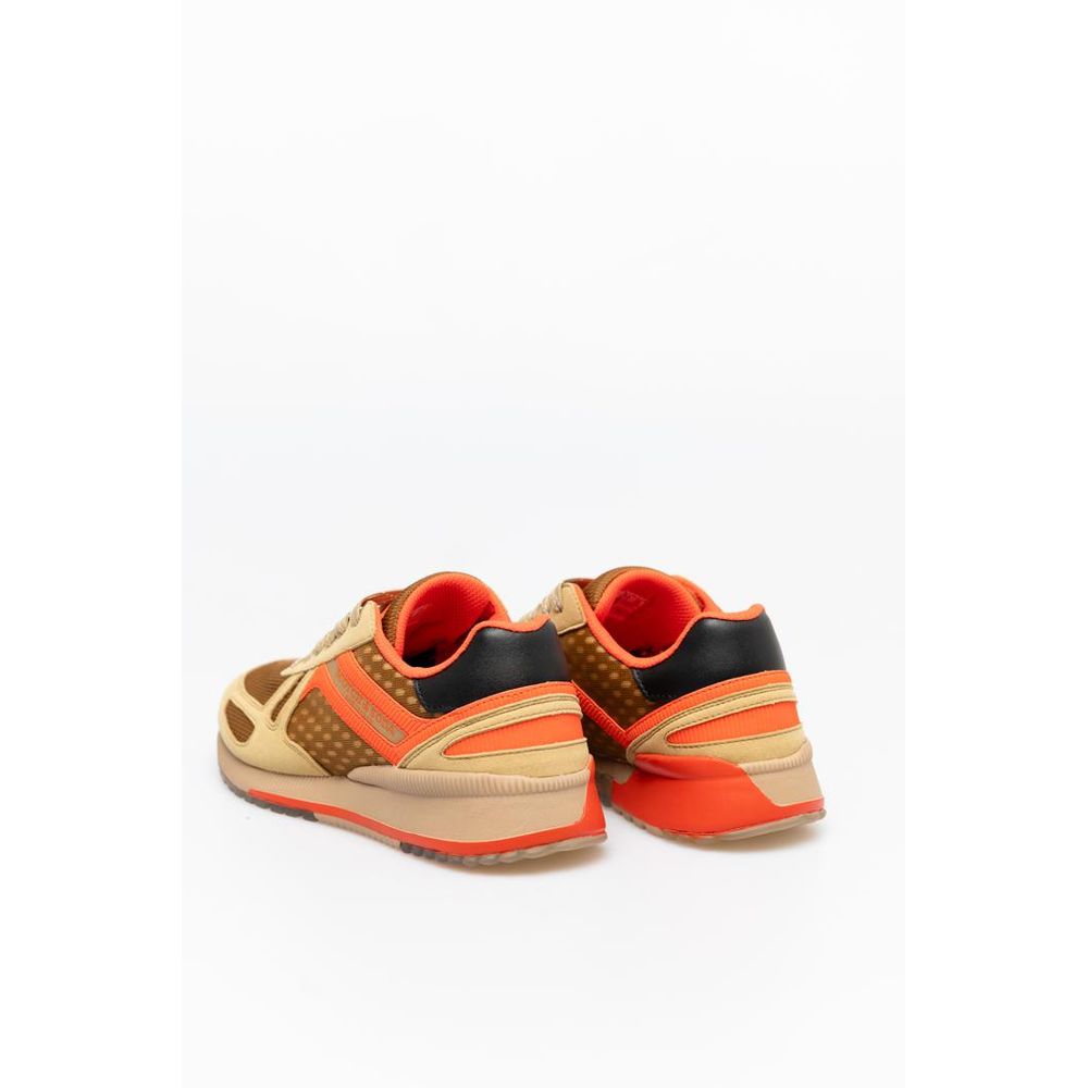 Scotch & Soda Beige Leather Sneakers - Luxe Nova