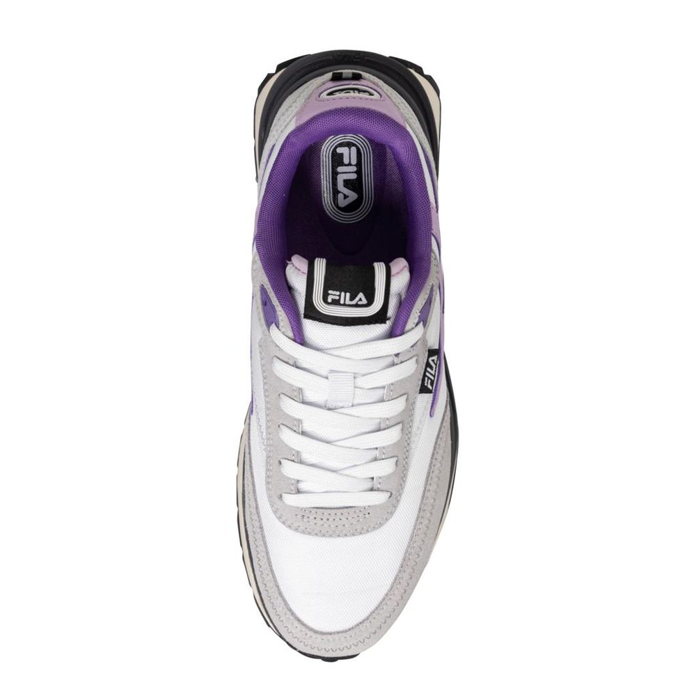 Fila White Textile Athletic Sneakers - Luxe Nova