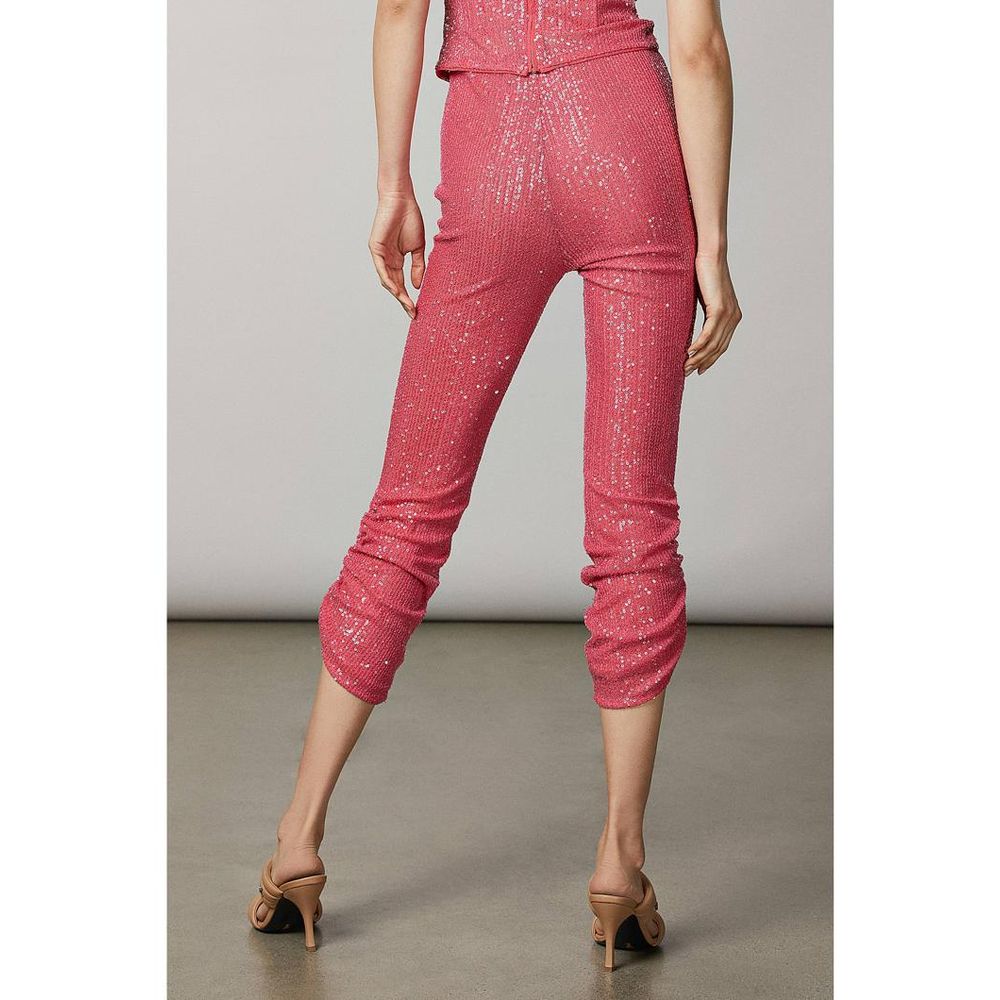 Patrizia Pepe Red Polyester Casual Pants