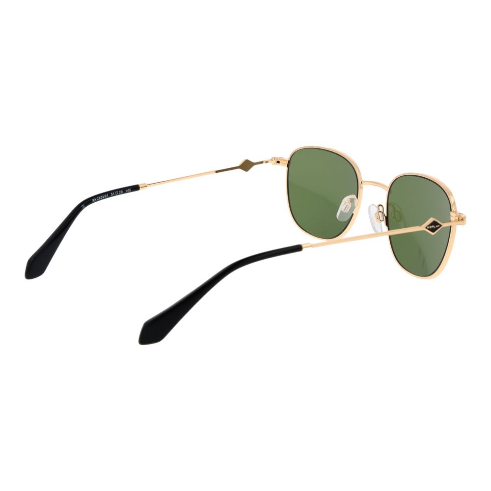 Replay Gold Metal Sunglasses - Luxe Nova