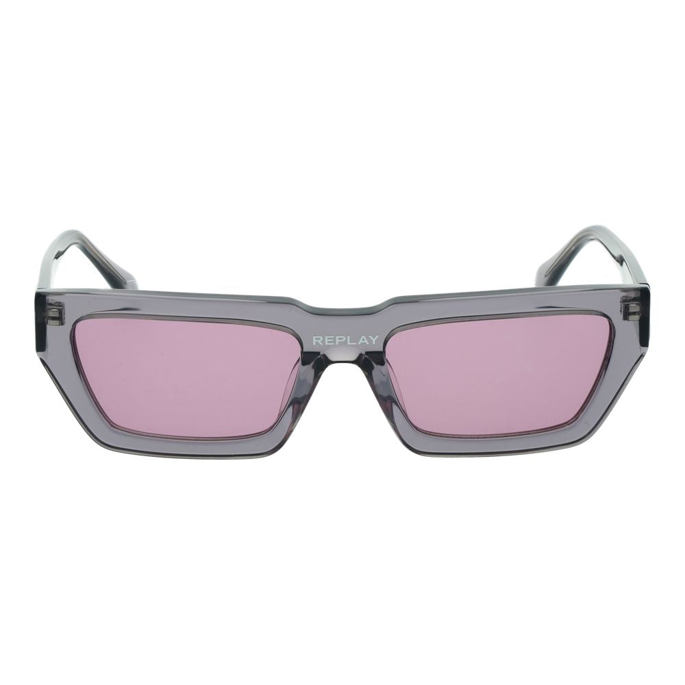 Replay Gray Plastic Sunglasses - Luxe Nova