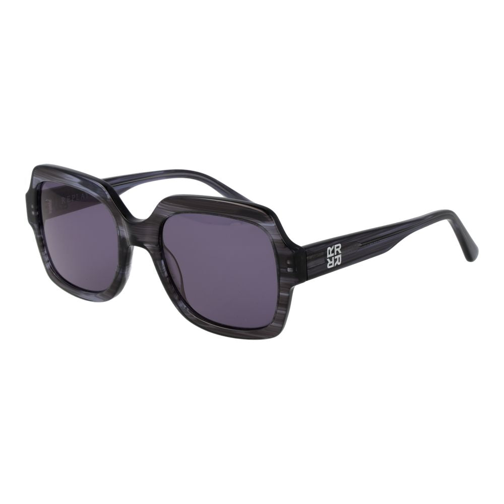 Replay Gray Plastic Sunglasses - Luxe Nova