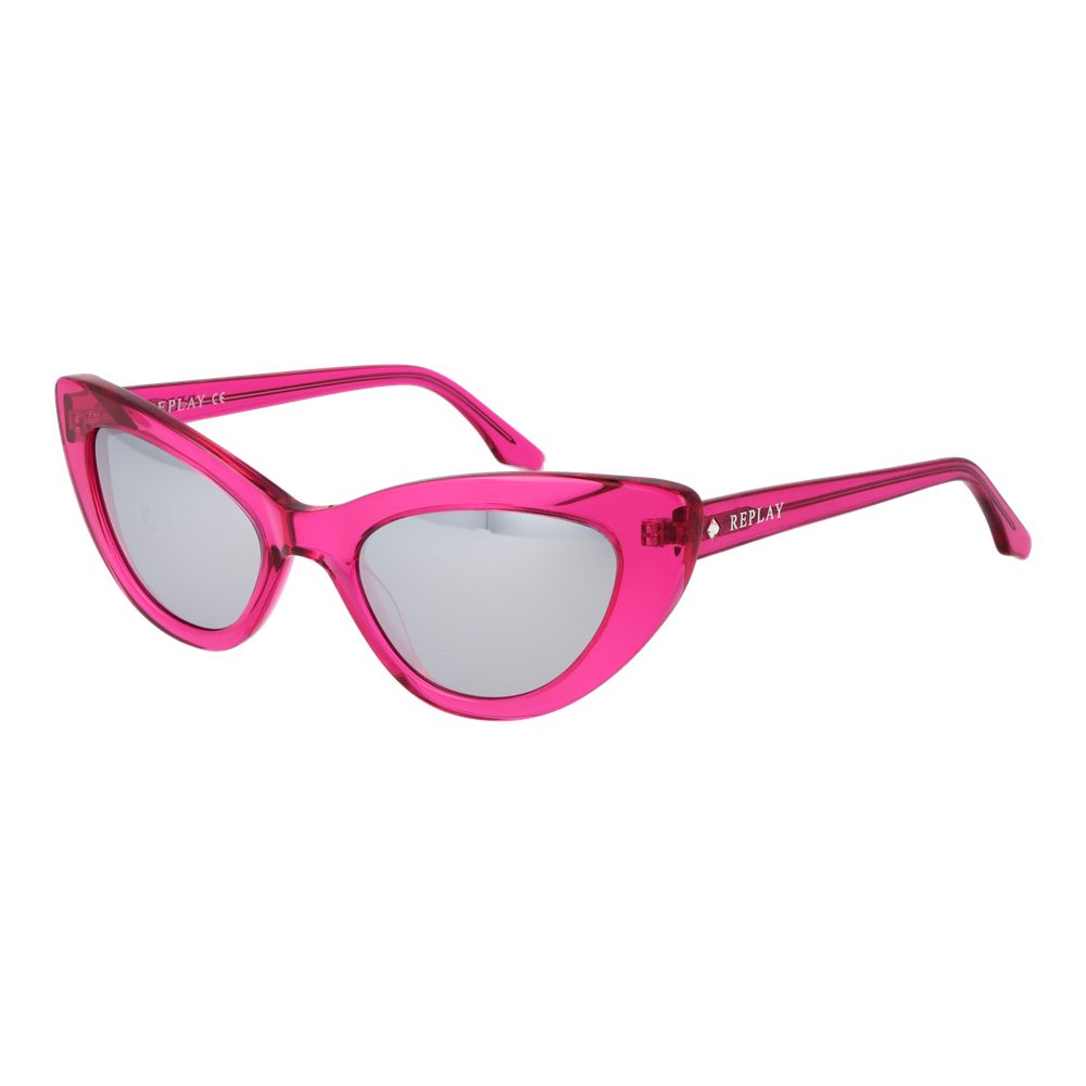 Replay Pink Plastic Sunglasses - Luxe Nova