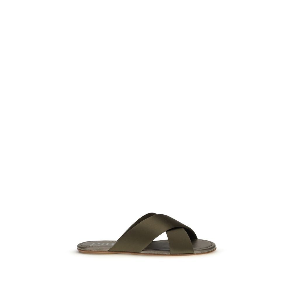 Pedro García Brown Silk Sandals - Luxe Nova