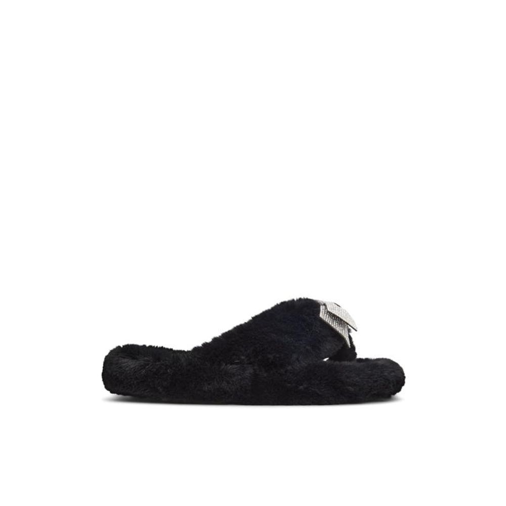 ALDO Black Polyester Slippers