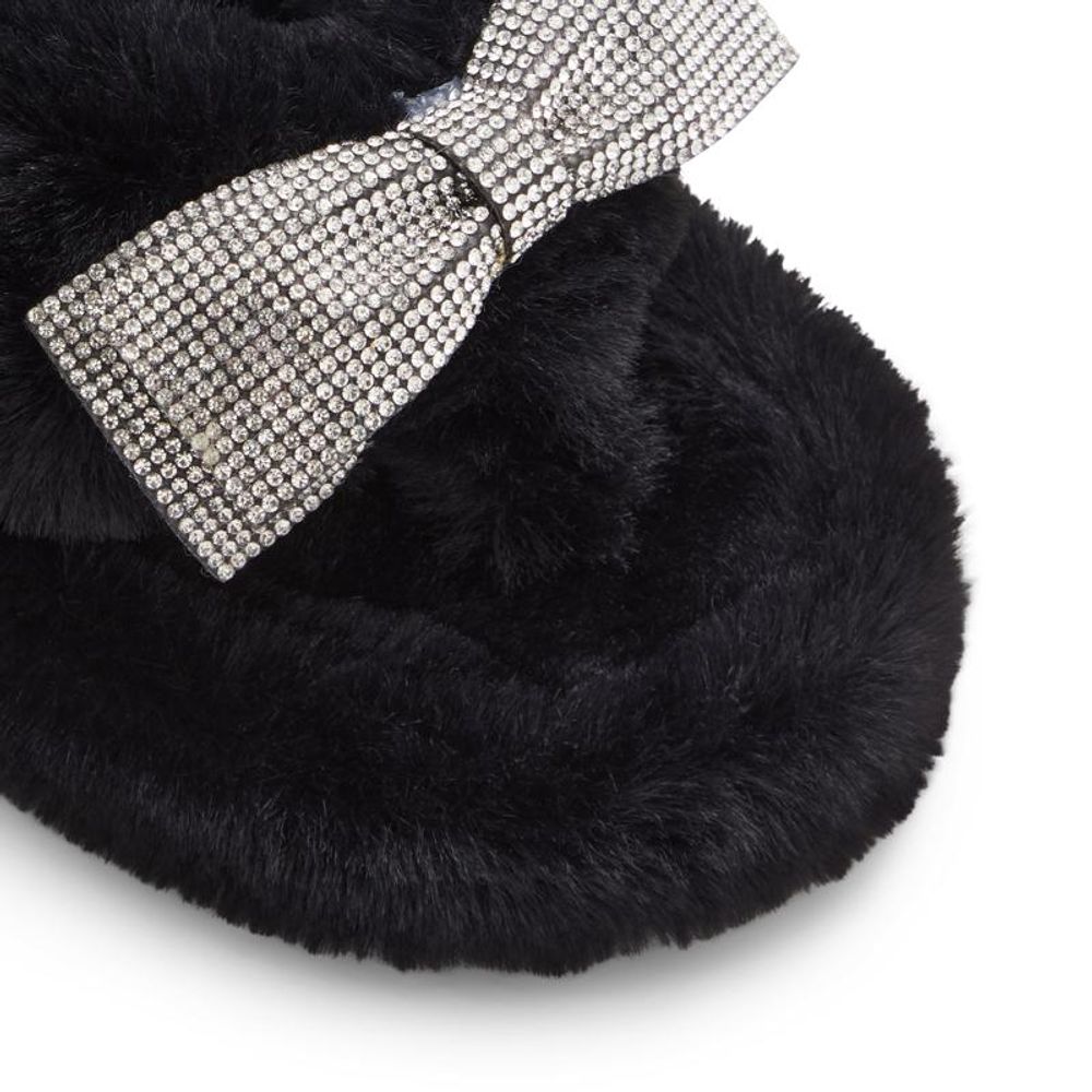 ALDO Black Polyester Slippers