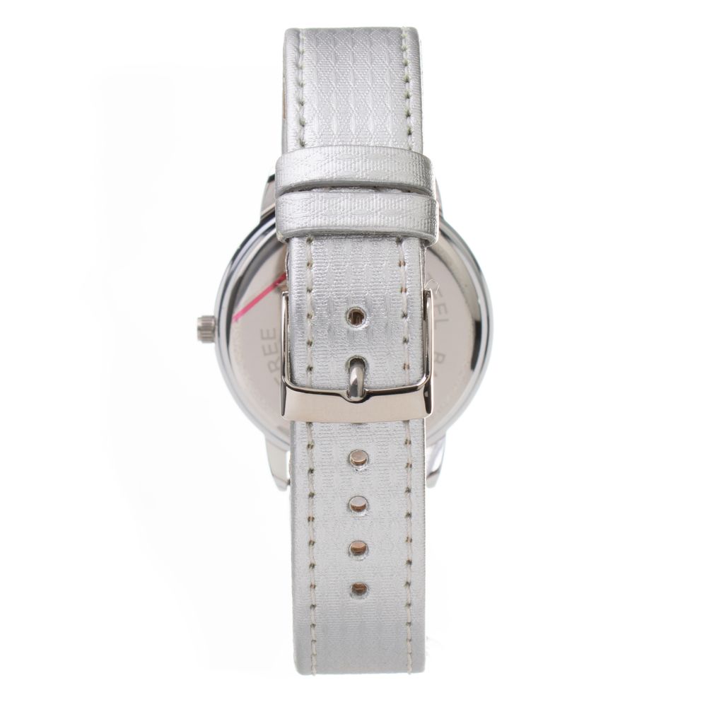 ARABIANS Silver Leather Dress Watch - Luxe Nova