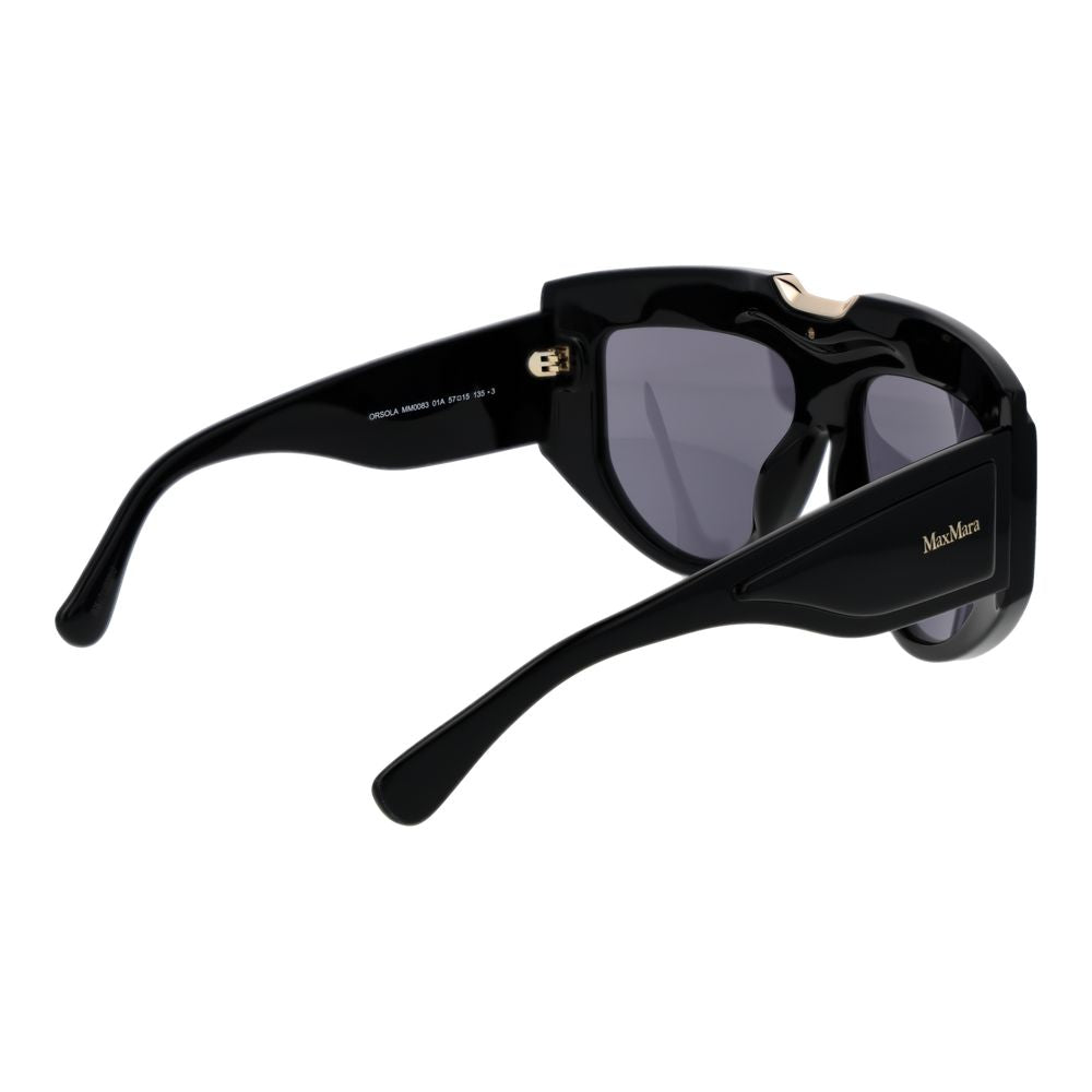 Max Mara Black Acetate Sunglasses - Luxe Nova