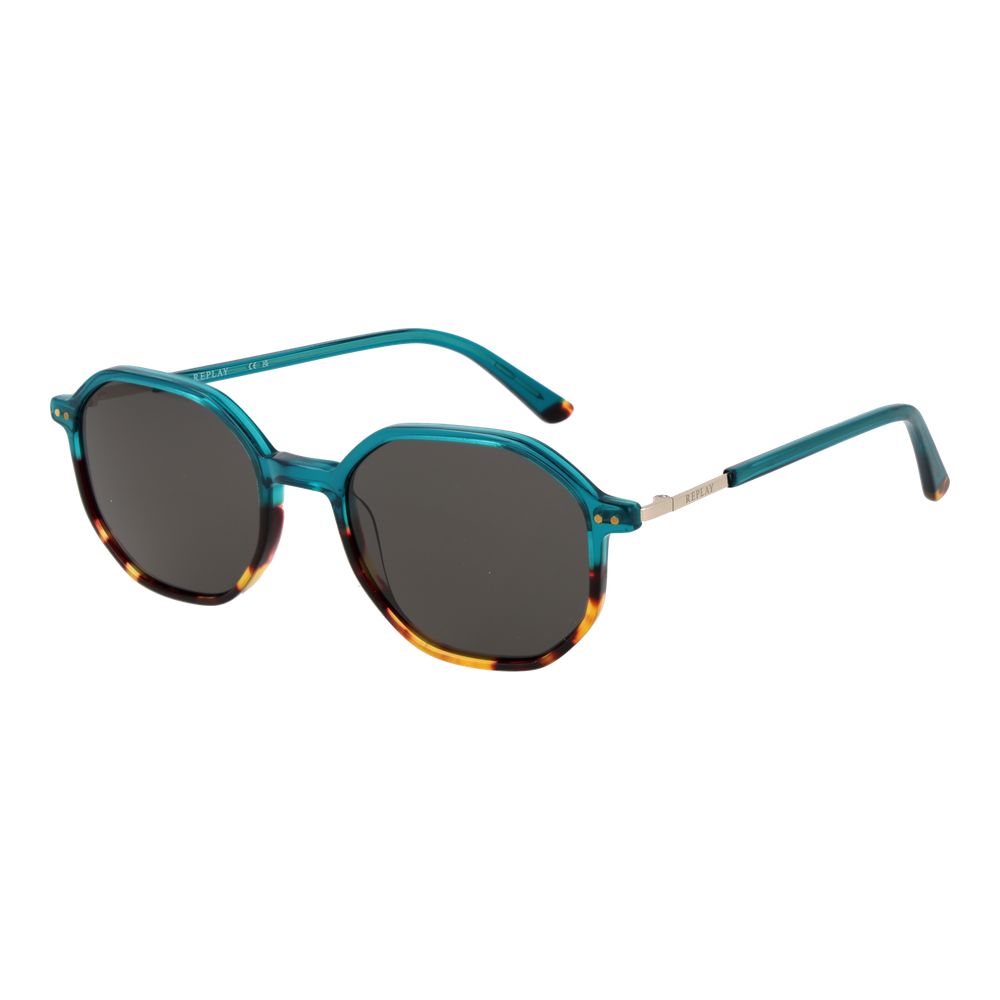 Replay Turquoise Plastic Sunglasses - Luxe Nova