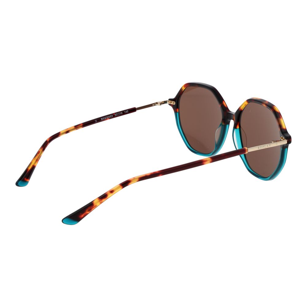 Replay Brown Plastic Sunglasses - Luxe Nova
