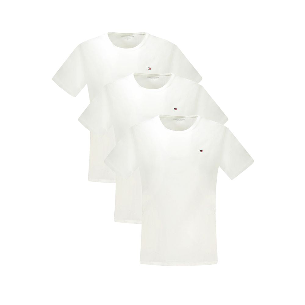 Tommy Hilfiger Bianco Cotton Men T-Shirt - Luxe Nova