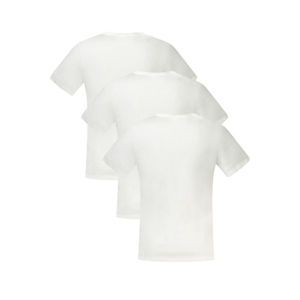 Tommy Hilfiger Bianco Cotton Men T-Shirt - Luxe Nova