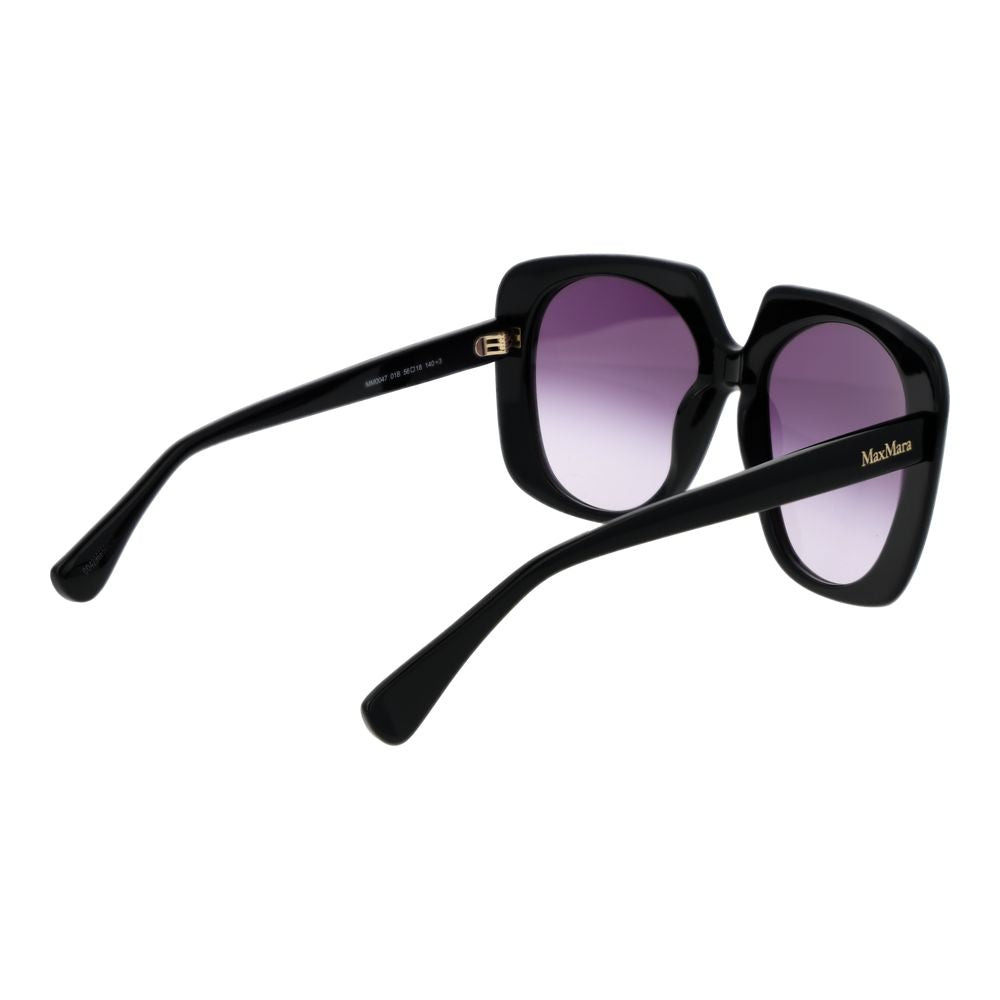 Max Mara Black Plastic Sunglasses - Luxe Nova