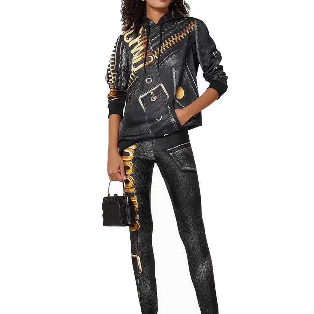 Moschino Couture Black Polyester Sweatshirt