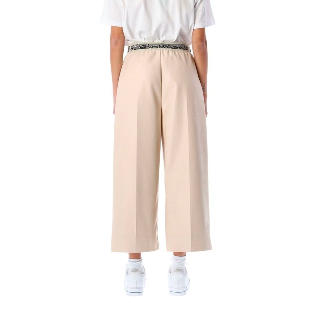 Stella McCartney Beige Viscose Cropped Pants