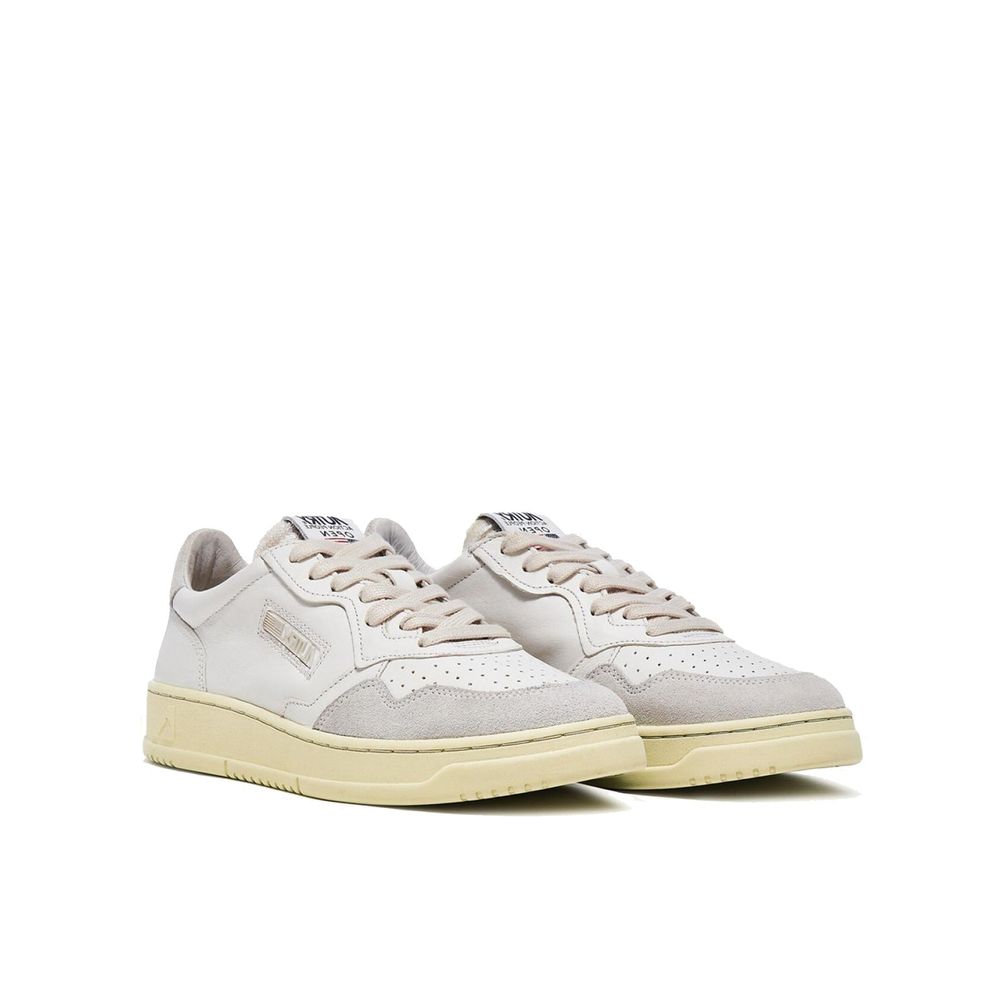 Autry White Leather Low Top Sneakers