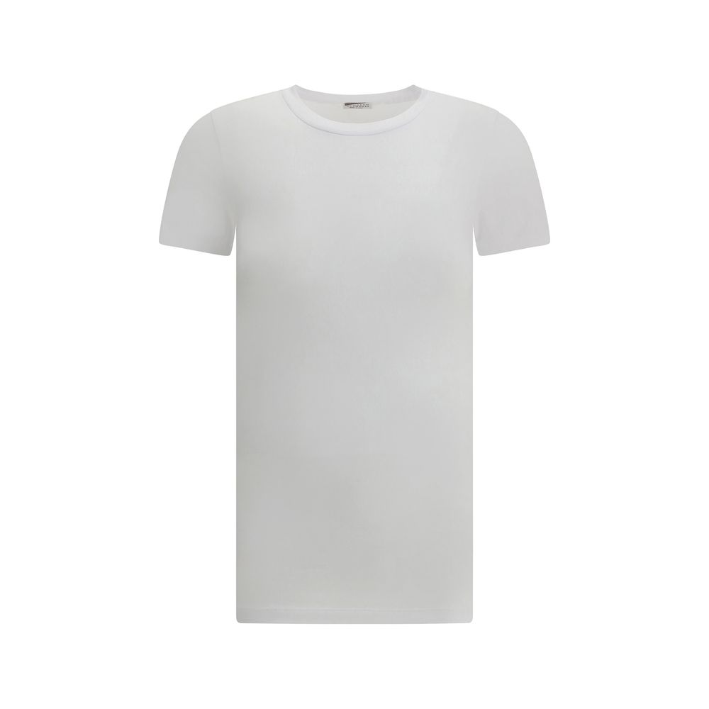 Brunello Cucinelli White Cotton T-Shirt - Luxe Nova