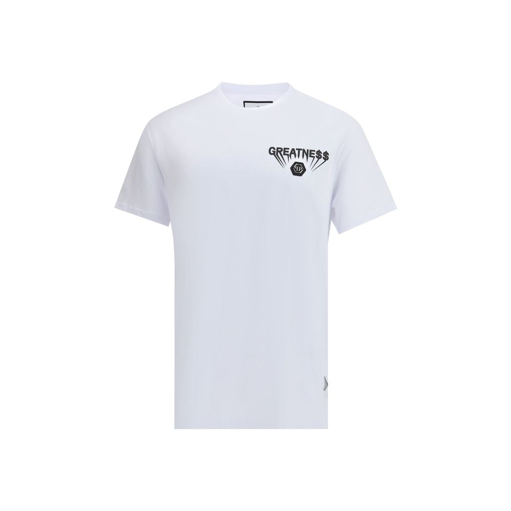 Philipp Plein White Cotton T-Shirt - Luxe Nova