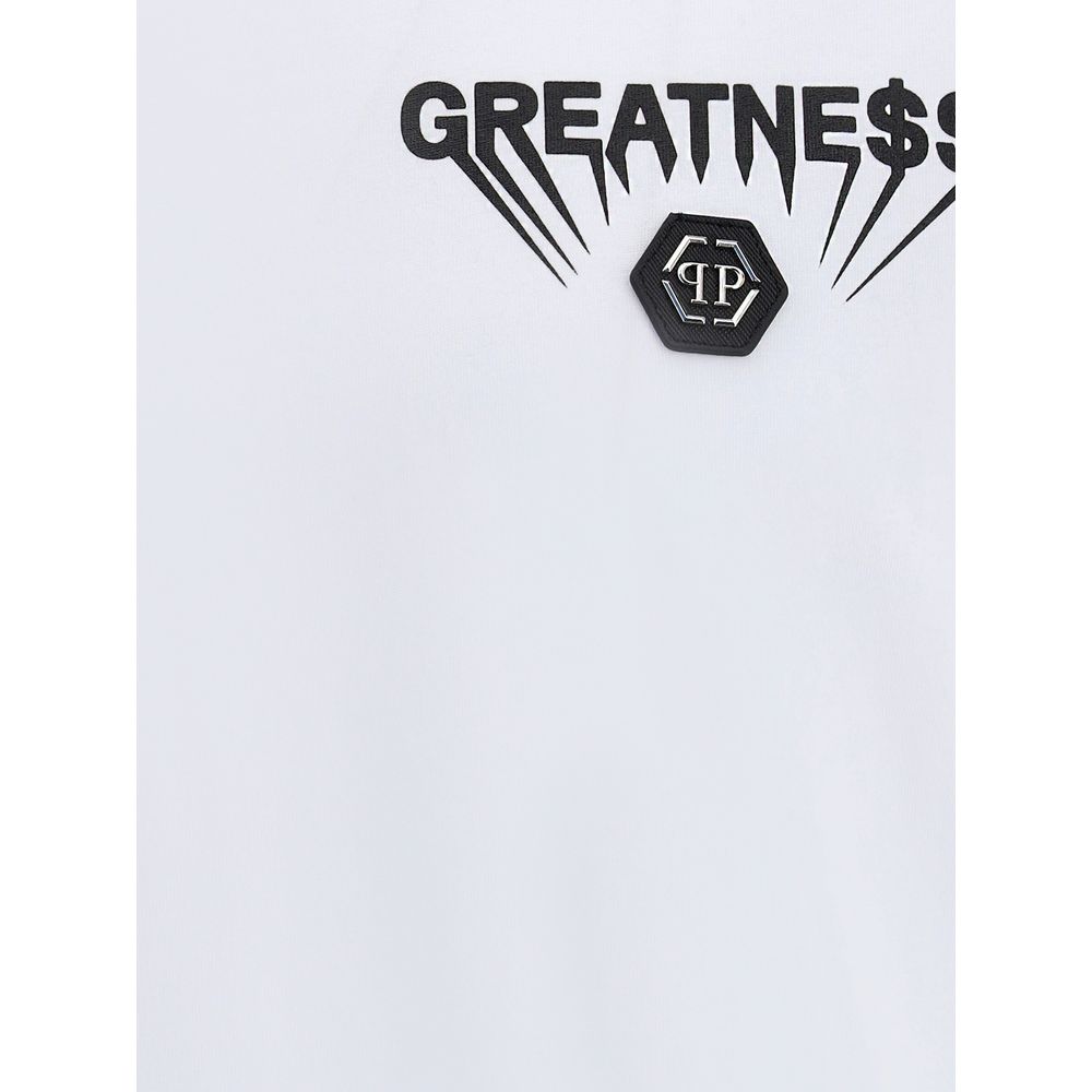 Philipp Plein White Cotton T-Shirt - Luxe Nova