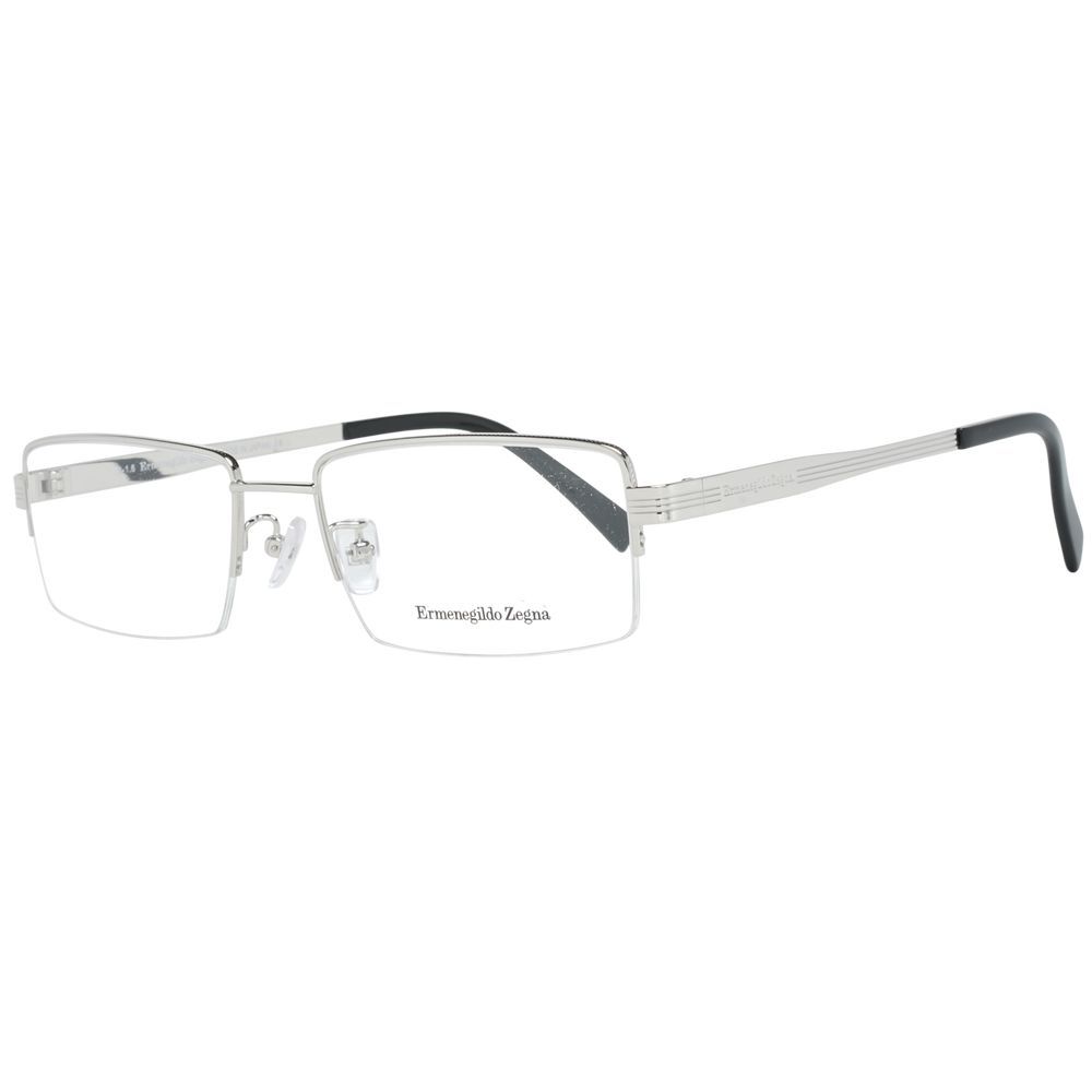Ermenegildo Zegna Silver Titanium Glasses (Frames) - Luxe Nova