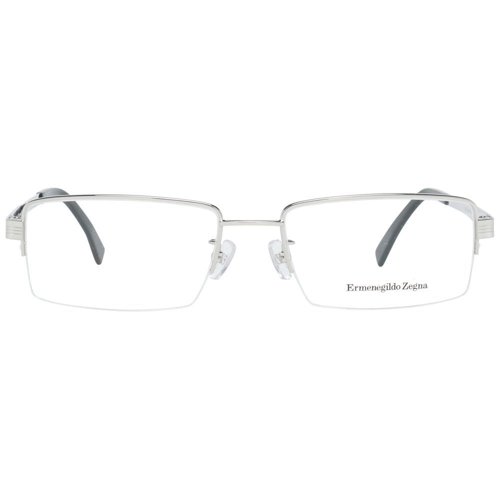 Ermenegildo Zegna Silver Titanium Glasses (Frames) - Luxe Nova