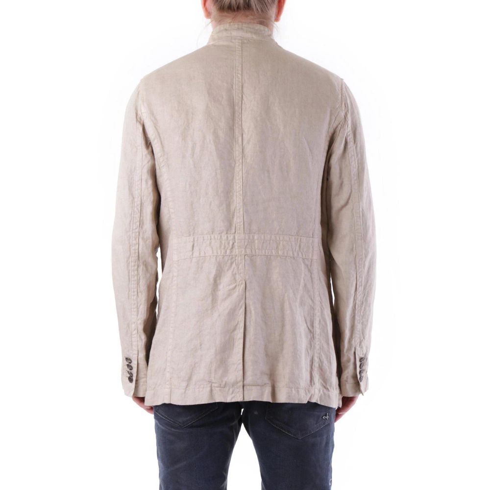 Husky Beige Linen Coat