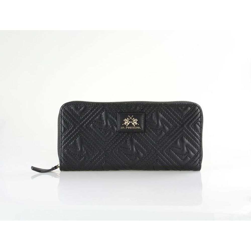 La Martina Black Polyethylene Wallet - Luxe Nova