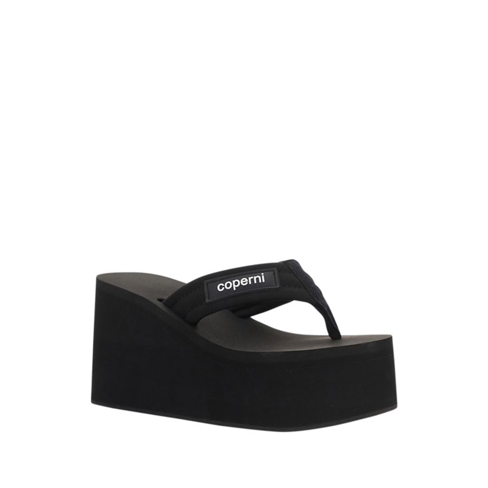 Coperni Black Polyester Platform Sandals - Luxe Nova