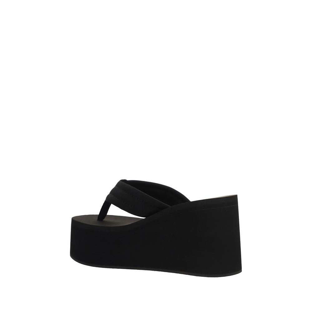 Coperni Black Polyester Platform Sandals - Luxe Nova