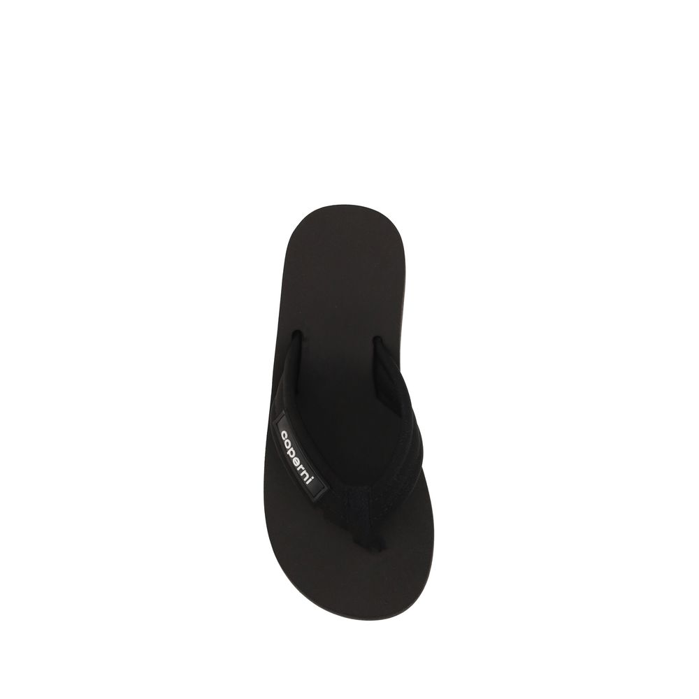 Coperni Black Polyester Platform Sandals - Luxe Nova
