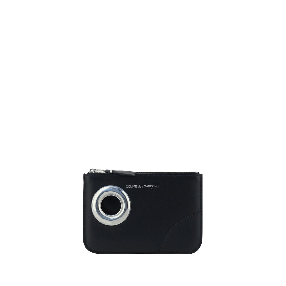 Comme Des Garçons Black Calf Leather Bos Taurus Wallet - Luxe Nova