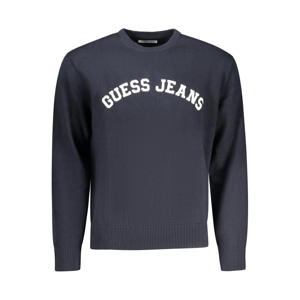 Guess Jeans Blue Cotton Men's Sweater - Luxe Nova