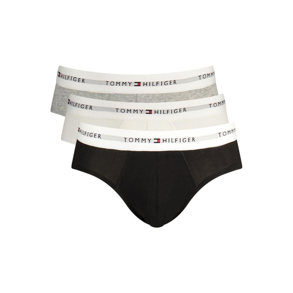 Tommy Hilfiger Grey Cotton Men's Briefs - Luxe Nova
