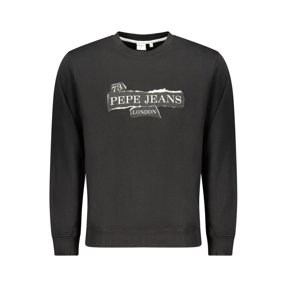 Pepe Jeans Nero Cotton Men's Sweatshirt - Luxe Nova