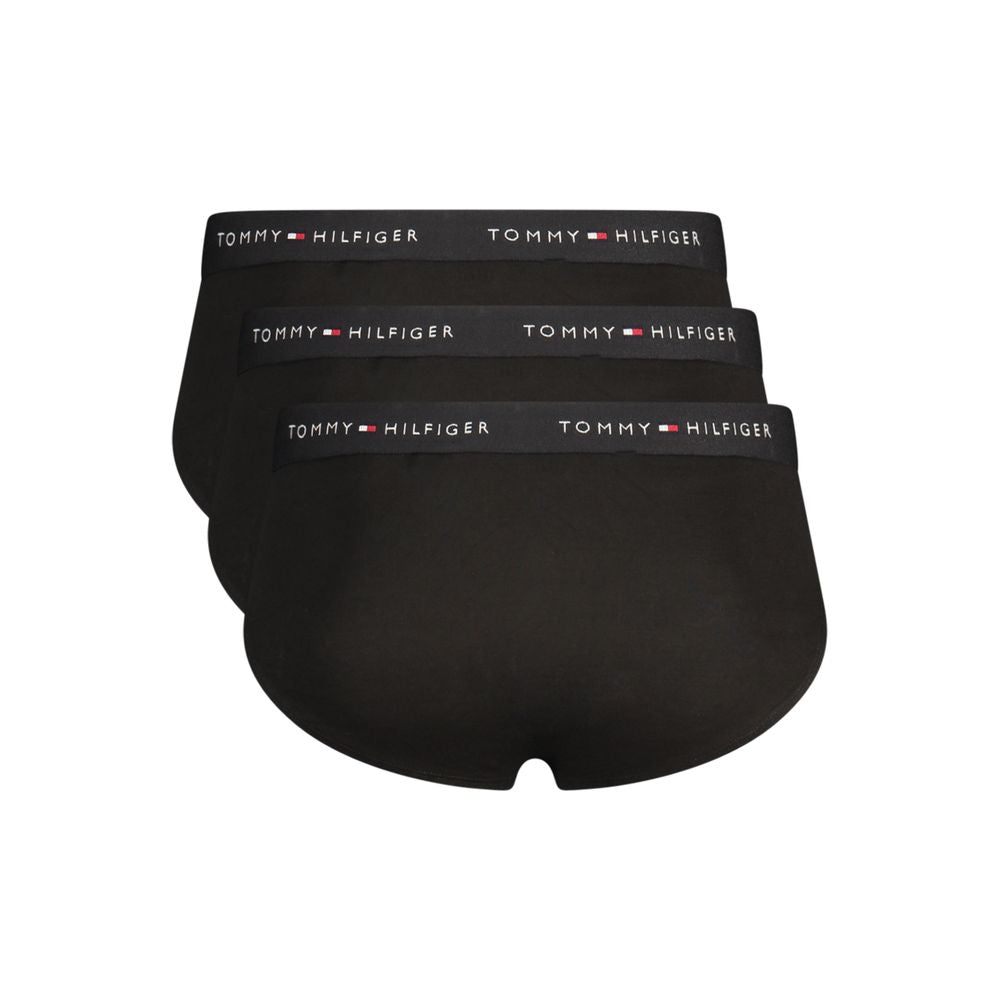 Tommy Hilfiger Black Cotton Men's Briefs - Luxe Nova