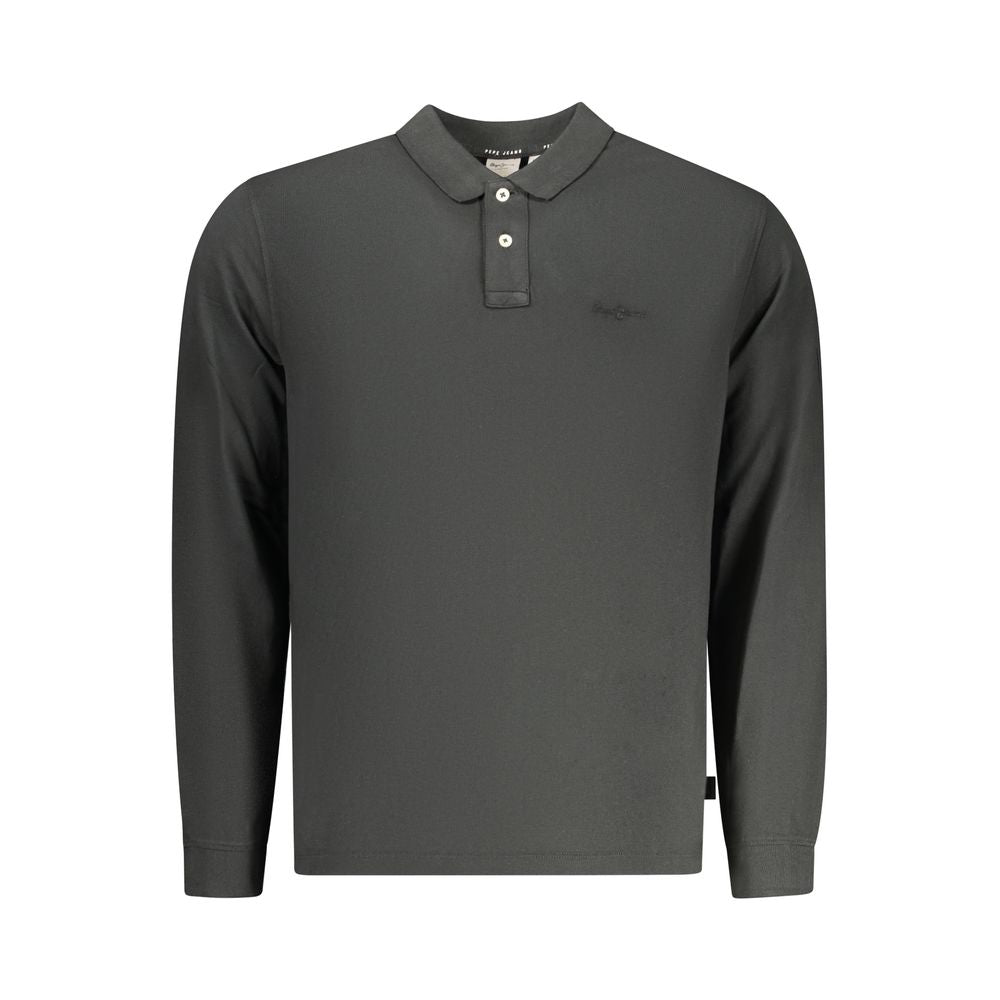 Pepe Jeans Black Cotton Men Polo Shirt - Luxe Nova
