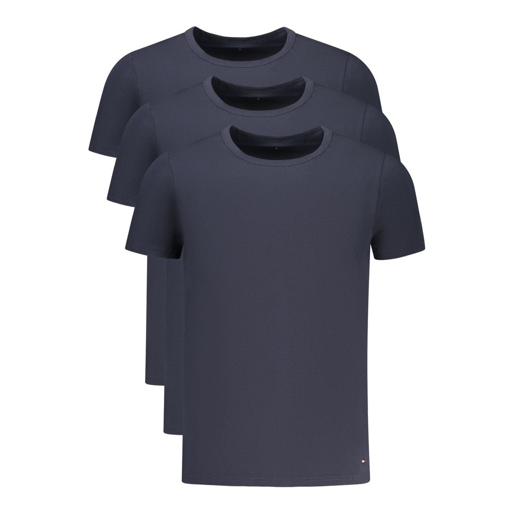 Tommy Hilfiger Blu Cotton Men T-Shirt - Luxe Nova