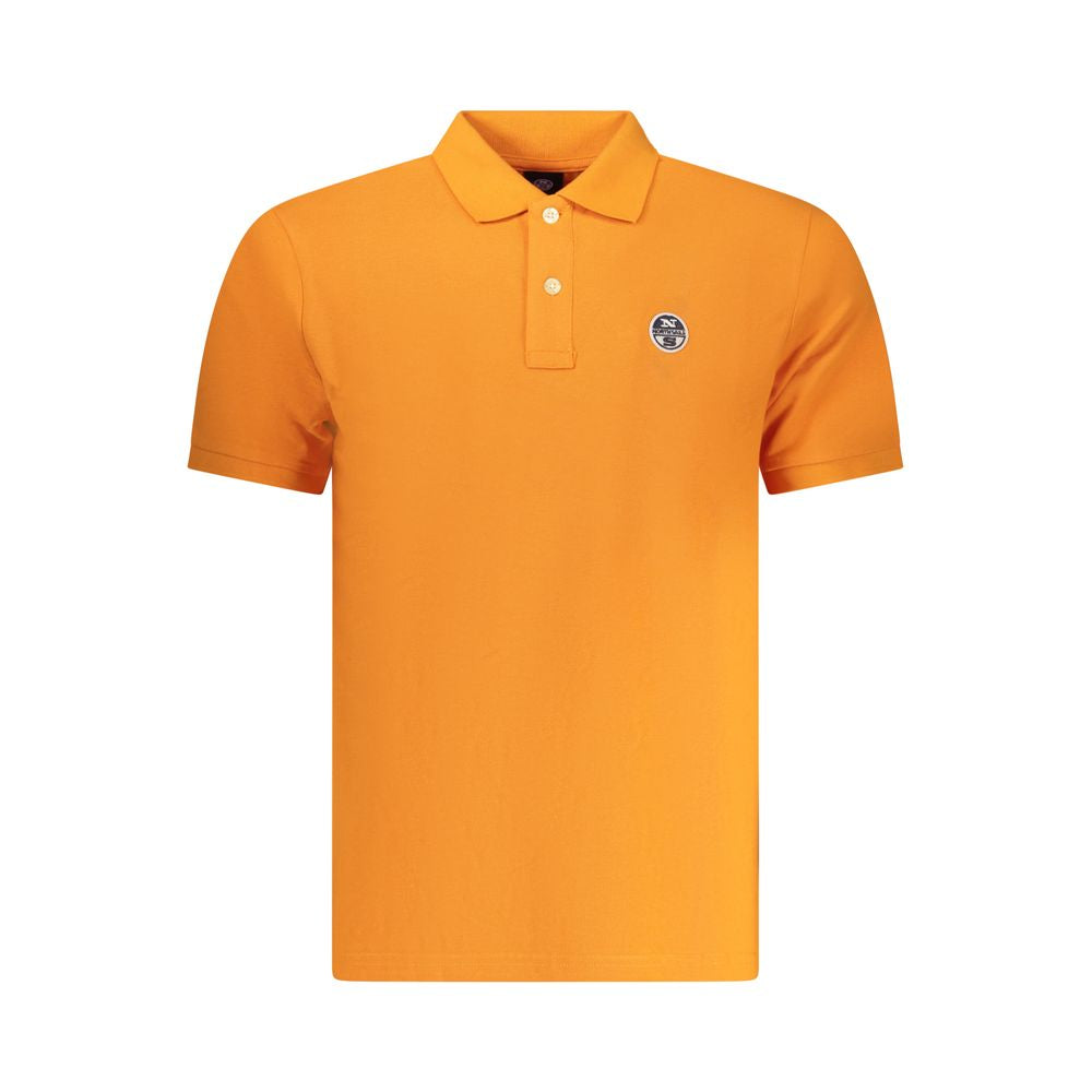 North Sails Arancione Cotton Men Polo - Luxe Nova