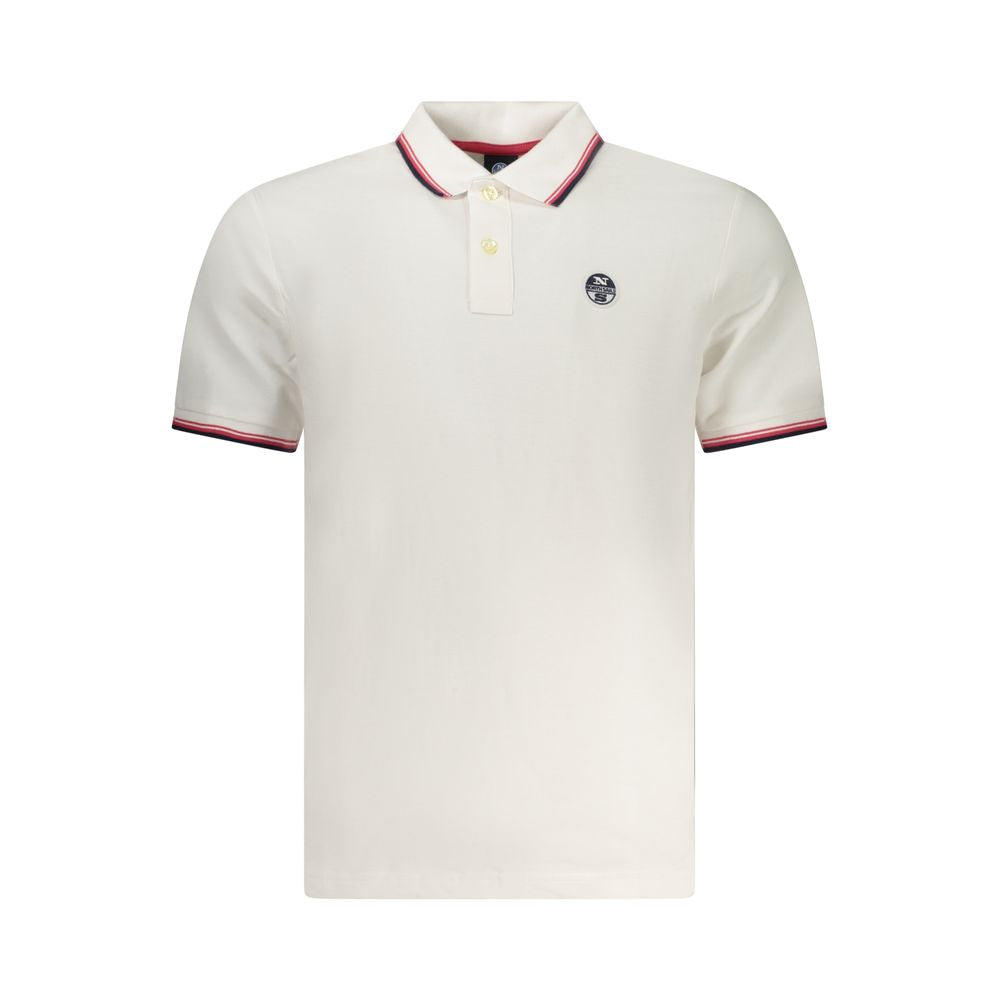 North Sails Bianco Cotton Men Polo - Luxe Nova