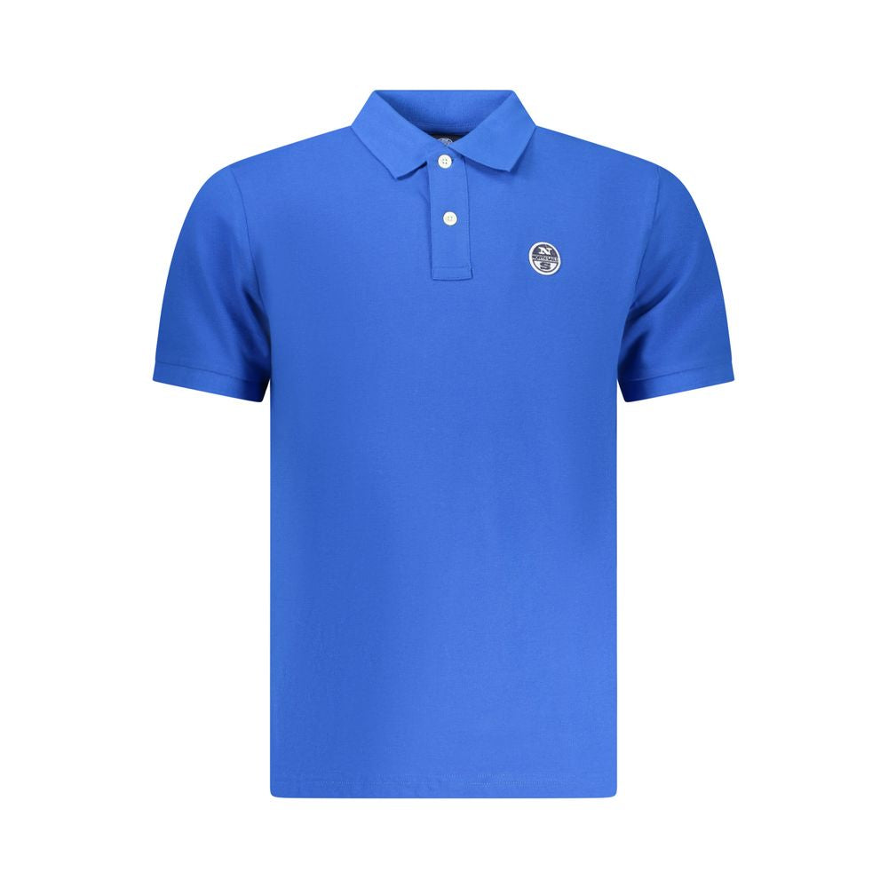 North Sails Blue Cotton Men's Polo Shirt - Luxe Nova